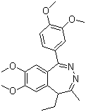 structure of CAS# 22345-47-7, Tofisopam;7,8-Dimethoxy-1-(3,4-dimethoxyphenyl)-5-ethyl-4-methyl-5H-2,3-benzodiazepine