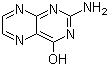 structure of CAS# 2236-60-4, 2-Amino-4-hydroxy-1H-pteridine;Pterin; 2-Amino-4-oxodihydropteridine