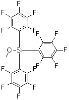 甲氧基三(五氟苯基)硅烷分子结构 (CAS 223668-78-8)