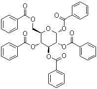 alpha-D-Glucose pentabenzoate molecular structure (CAS 22415-91-4)