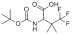 structure of CAS# 2242426-49-7, 2-((Tert-butoxycarbonyl)amino)-4,4,4-trifluoro-3,3-dimethylbutanoic acid;4,4,4-trifluoro-3,3-dimethyl-2-[(2-methylpropan-2-yl)oxycarbonylamino]butanoic acid