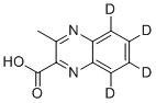 3-methyl-2-Quinoxaline-5,6,7,8-d4-carboxylic acid molecular structure (CAS 2244217-93-2)
