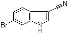 structure of CAS# 224434-83-7, 6-Bromo-3-cyanoindole