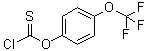 Chlorothioformic acid O-[p-(trifluoromethoxy)phenyl] ester molecular structure (CAS 2251-66-3)