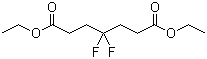 structure of CAS# 22515-16-8, 4,4-Difluoroheptanedioic acid diethyl ester