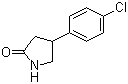 结构式 CAS# 22518-27-0, 4-(4'-氯苯基)-2-吡咯烷酮