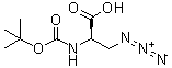 3-叠氮基-N-[叔丁氧羰基]-D-丙氨酸分子结构 (CAS 225780-77-8)
