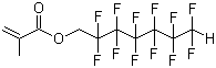1H,1H,7H-Dodecafluoroheptyl methacrylate molecular structure (CAS 2261-99-6)
