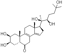 Podecdysone B molecular structure (CAS 22612-27-7)