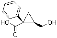 (1R,2R)-2-(Hydroxymethyl)-1-phenylcyclopropanecarboxylic acid molecular structure (CAS 22613-99-6)