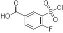 3-氯磺酰基-4-氟苯甲酸分子结构 (CAS 2267-40-5)