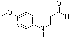 5-甲氧基-1H-吡咯并[2,3-c]吡啶-3-甲醛分子结构 (CAS 227180-23-6)