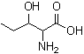 3-羟基-DL-正缬氨酸分子结构 (CAS 2280-42-4)