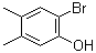 结构式 CAS# 22802-39-7, 2-溴-4,5-二甲基苯酚