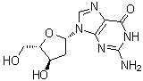 2-Amino-9-(2-deoxy-beta-L-erythro-pentofuranosyl)-1,9-dihydro-6H-purin-6-one molecular structure (CAS 22837-44-1)