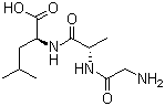 Glycyl-L-alanyl-L-leucine molecular structure (CAS 22849-49-6)
