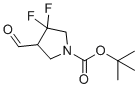结构式 CAS# 2287955-97-7, 叔-丁基3,3-二氟-4-甲酰基吡咯烷-1-羧酸酯