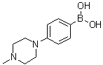 4-(4-甲基哌嗪基)苯硼酸分子结构 (CAS 229009-40-9)