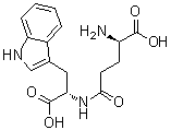 D-gamma-Glutamyl-L-tryptophan molecular structure (CAS 229305-39-9)
