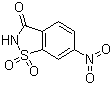 结构式 CAS# 22952-24-5, 6-硝基-1,2-苯并异噻唑啉-3-酮 1,1-二氧化物