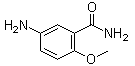 结构式 CAS# 22961-58-6, 5-氨基-2-甲氧基苯甲酰胺
