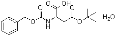 N-[苄氧羰基]-L-天冬氨酸 4-叔丁酯一水合物分子结构 (CAS 229957-50-0)