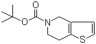 结构式 CAS# 230301-73-2, 6,7-二氢噻吩并[3,2-c]吡啶-5(4H)-甲酸叔丁酯