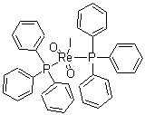 碘化二氧化双(三苯基膦)铼分子结构 (CAS 23032-93-1)