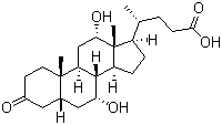 3-酮基-7alpha,12alpha-二羟基-5alpha-胆烷酸分子结构 (CAS 2304-89-4)