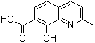 structure of CAS# 23051-08-3, 8-Hydroxy-2-methyl-7-quinolinecarboxylic acid;2-Methyl-8-Hydroxyquinoline-7-carboxylic acid