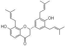 (-)-山豆根素分子结构 (CAS 23057-55-8)