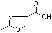 2-甲基恶唑-4-羧酸分子结构 (CAS 23062-17-1)