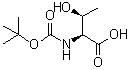 N-叔丁氧羰基-L-别苏氨酸分子结构 (CAS 23082-30-6)