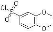 structure of CAS# 23095-31-0, 3,4-Dimethoxybenzenesulfonyl chloride;3,4-dimethoxybenzene-1-sulfonyl chloride