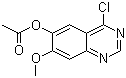 structure of CAS# 230955-75-6, 6-Acetoxy-4-chloro-7-methoxyquinazoline;4-Chloro-6-acetoxy-7-methoxyquinazoline; 4-Chloro-7-methoxy-6-quinazolinol 6-acetate