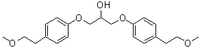 1,3-二[4-(2-甲氧基乙基)苯氧基]-2-丙醇分子结构 (CAS 230975-30-1)