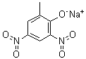 4,6-二硝基邻甲苯酚钠分子结构 (CAS 2312-76-7)