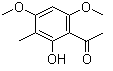 1-(2-羟基-4,6-二甲氧基-3-甲基苯基)-乙酮分子结构 (CAS 23121-32-6)