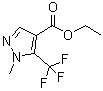 1-甲基-5-三氟甲基吡唑-4-羧酸乙酯分子结构 (CAS 231285-86-2)