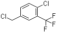structure of CAS# 23131-73-9, 4-Chloro-3-(trifluoromethyl)benzyl chloride;1-Chloro-4-chloromethyl-2-trifluoromethylbenzene