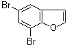 5,7-二溴苯并呋喃分子结构 (CAS 23145-08-6)