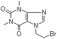 7-(2-溴乙基)茶碱分子结构 (CAS 23146-05-6)