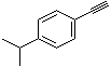 structure of CAS# 23152-99-0, 4'-(1-Methylethyl)phenylethyne;(4-Isopropylphenyl)acetylene; (p-Isopropylphenyl)acetylene; 1-Ethynyl-4-isopropylbenzene