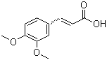 结构式 CAS# 2316-26-9, 3,4-二甲氧基肉桂酸; 3,4-二甲氧基苯丙烯酸