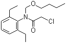 structure of CAS# 23184-66-9, Machette;N-(Butoxymethyl)-2-chloro-2',6'-diethylacetanilide; 2-Chloro-2',6'-diethyl-N-(butoxymethyl)-acetanilide; N-(Butoxymethyl)-2-chloro-N-(2,6-diethylphenyl)acetamide; Butachlor; CP 53619; Hiltachlor; Lambast; Machete; Pillarset; Rasayanchlor