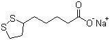 structure of CAS# 2319-84-8, Sodium thioctate;Thioctic acid sodium salt; Sodium 5-(dithiolan-3-yl)pentanoate