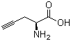 L-炔丙基甘氨酸分子结构 (CAS 23235-01-0)