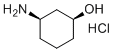 (1S,3R)-3-氨基-环己醇盐酸盐分子结构 (CAS 2331211-57-3)