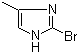 2-溴-4-甲基-1H-咪唑分子结构 (CAS 23328-88-3)
