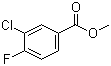 3-氯-4-氟苯甲酸甲酯分子结构 (CAS 234082-35-0)
